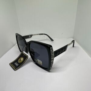 VG Bling Designer Luxury Oversized Square Sunglasses NWT UV400 Protection